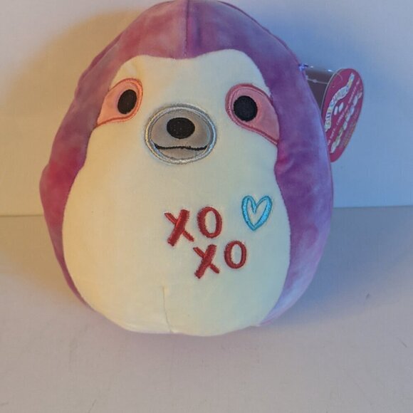 NWT 8" Sharie Sloth XOXO Squishmallows Pink Tie-Dye Plush Stuffed Animal Easter - Picture 7 of 7